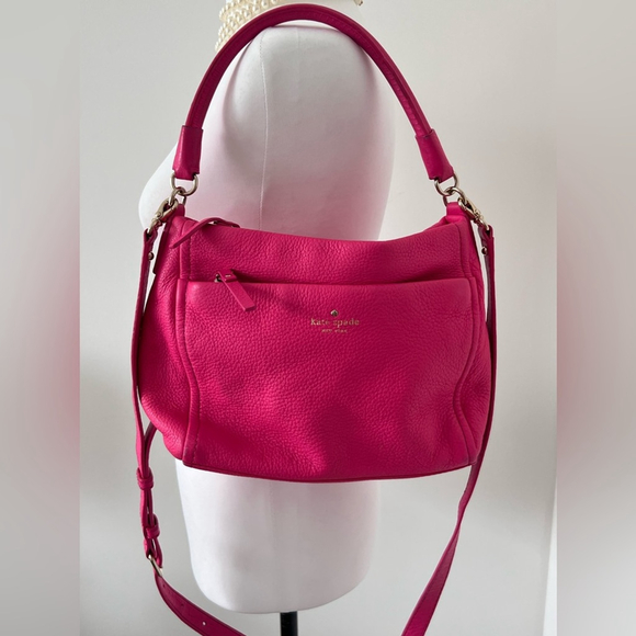 kate spade Handbags - NOT AVAILABLE Kate Spade Leather Fuchsia Shoulder Bag/Crossbody Bag Hot Pink